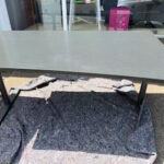 Used wave shape desks