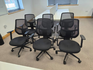 Used Remi mesh task chairs