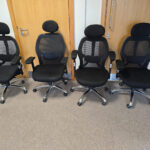 Used ergonomic task chairs