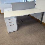 Used two person desk set