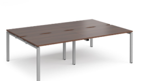 Used adapt walnut bench desking