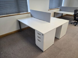 Used two person desk set