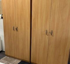 Used tall locking cupboards